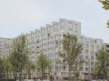 Construction de 73 logements collectifs, ZAC Chapelle Charbon, Paris 18e